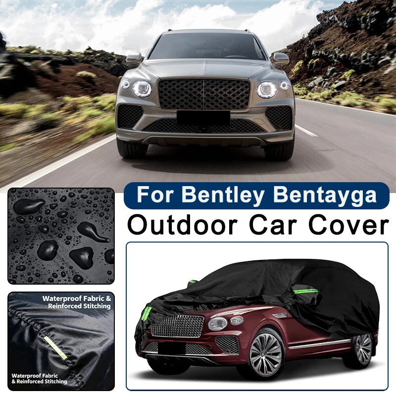 

Outdoor Car Cover Waterproof Dustproof UV Sun Protection, Full Car Protector Exterior Accessories For Bentley Bentayga 4V1