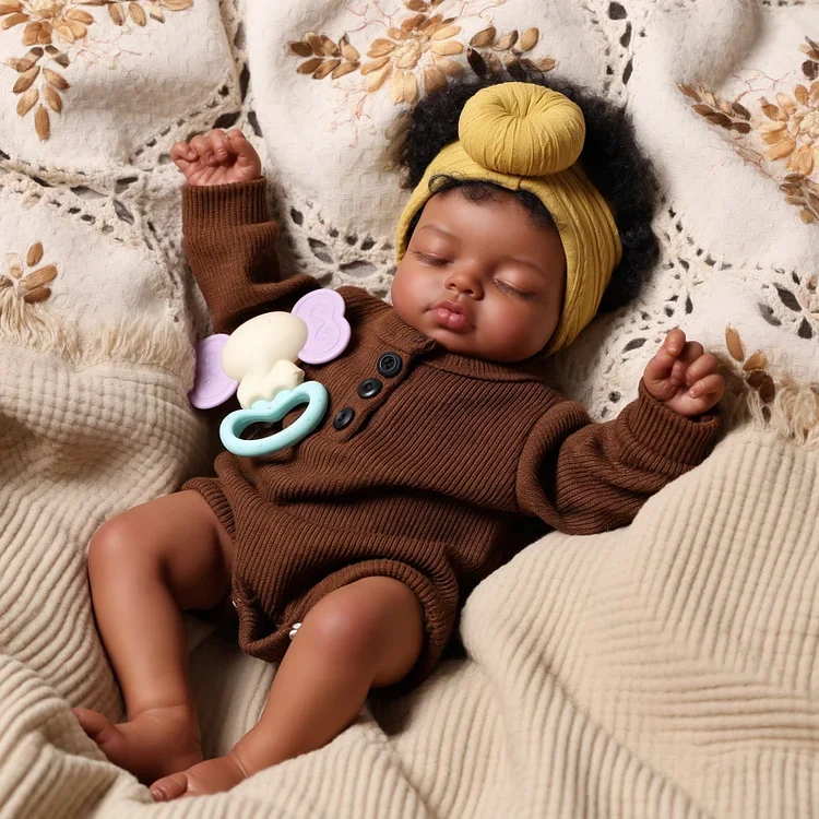Tobey 17 Inch Sleeping Reborn Baby Doll Little Infant Boy Vinyl Cloth Body Poupee Bebe Reborn