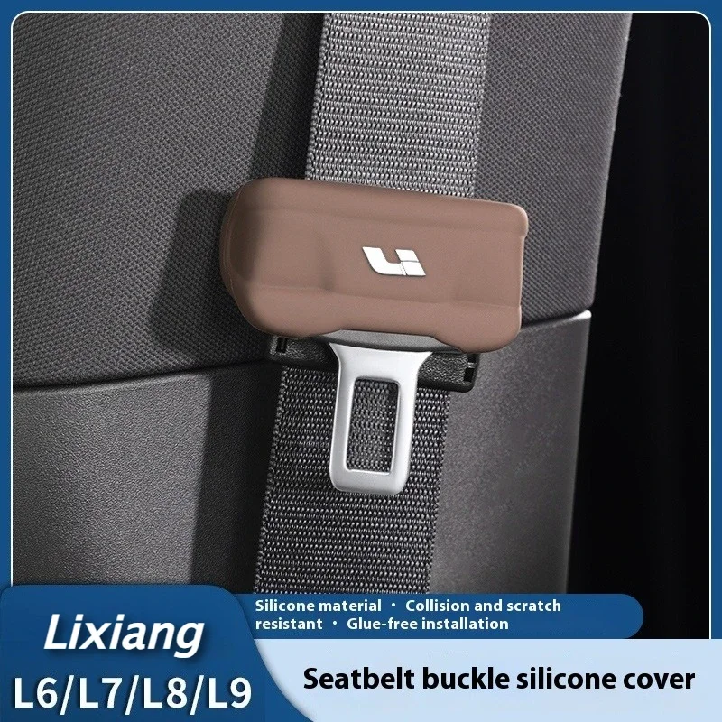 Fit For Li L6 L7 L8 L9 LIXIANG 2025 I8 MEGA Seat Belt Protection Cover Modification Accessories Silicone Anti-Wear Auto Interior