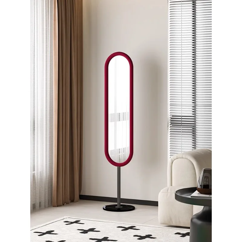 

Light luxury dressing mirror, fully floor to ceiling home living room foyer, bedroom movable explosion-proof fitting mirror