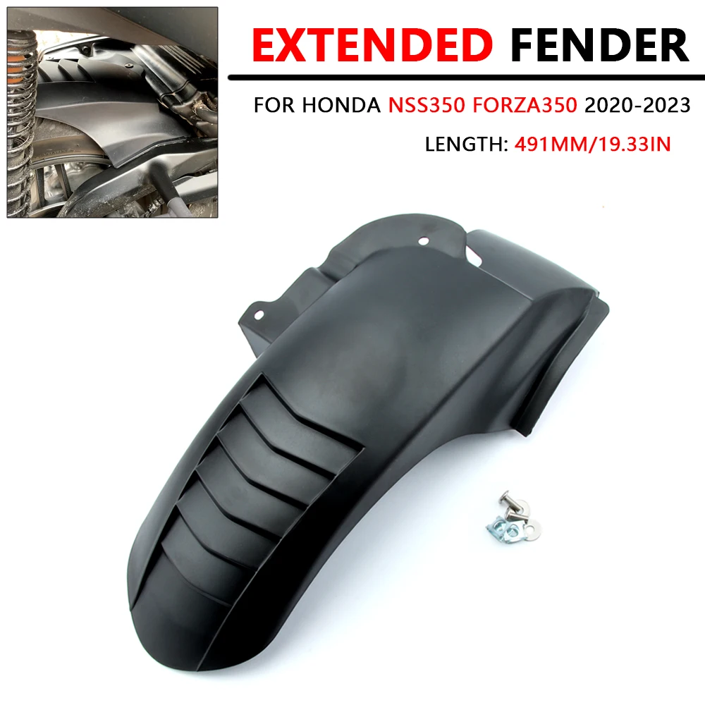 Motorcycle Extended Rear Tire Hugger Fender Mudsling Mudguard Mudflap Mud Flap Splash Guard Fit For HONDA NSS350 Forza 350 20-23