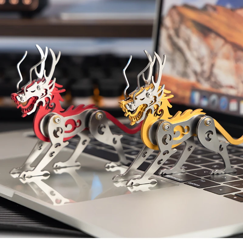

MOKR Dragon Ya Zi 3D Metal Jigsaw Puzzle Children's Toys DIY Handmade Assembly Model Education Training Christmas New Year Gift