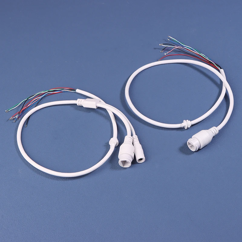 Módulo PCB de câmera de rede, alimentação de vídeo, 9 núcleos, 1/2 cabeças, 11 núcleos, 2 cabeças, cabo com conectores RJ45, cabo à prova d'água