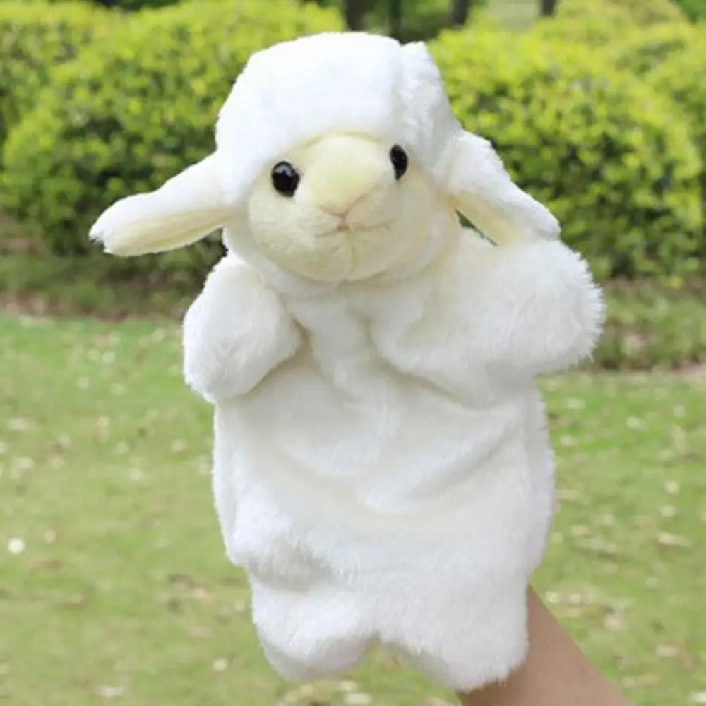 Learning Sheep Animal Hand Puppet Stuffed Animals Wolf Plush Hand Doll Plush Dolls Soft Cartoon Plush Toys Baby