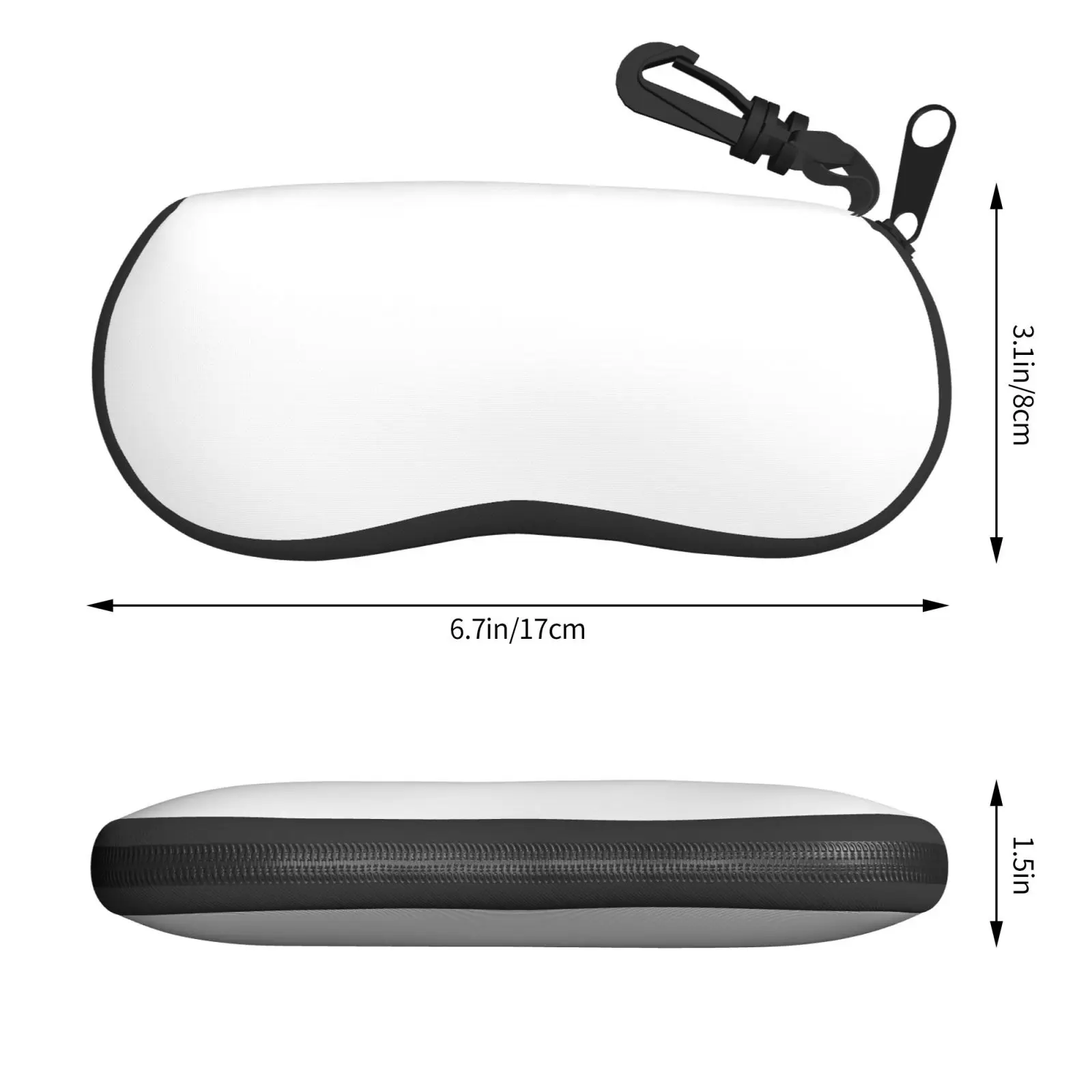 Horse Pattern Durable Eyeglasses Case Portable Polyester Reading Glasses Box Spectacle Protection Bag Adult Sunglasses Container