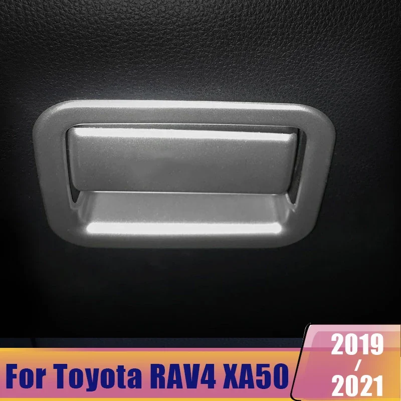 

Для Toyota RAV4 XA50 2019-2022 2023 2024, аксессуары, ручка для перчаточного ящика, нашивка, крышка для хранения второго пилота, застежка для рук, наклейки с блестками