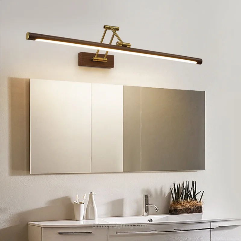 Minimalist Long Strip Vanity Wall Lamp, Extendable, Plastic & Metal, for Bathroom Vanity Bedroom, Makeup Lamp Utility Light