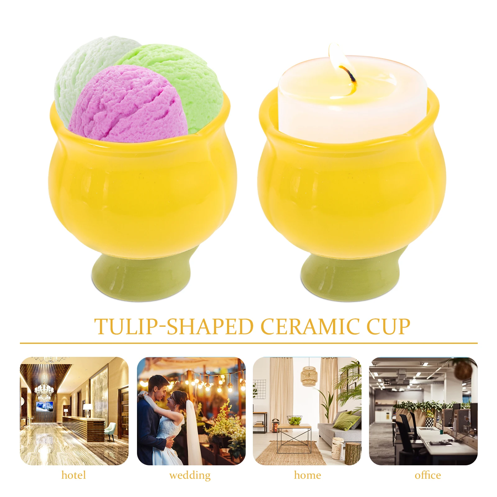 

Unique Tulip Design Ceramic Mug for Coffee Desserts Or Use Artistic Irregular Cup with Floral Pattern Ideal for Home