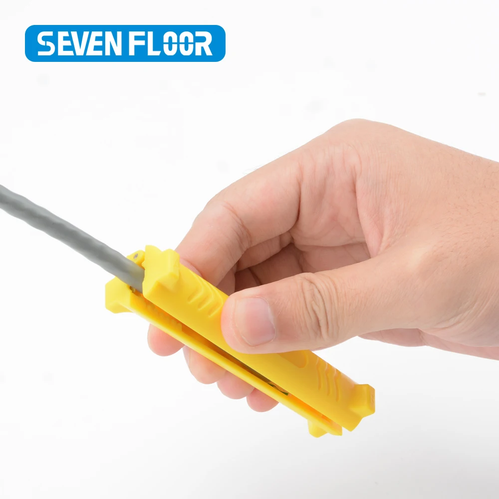 Multifunctional Rotary Coaxial Stripper Electric Wire & Network Cable Cutting Stripping Pliers Tool