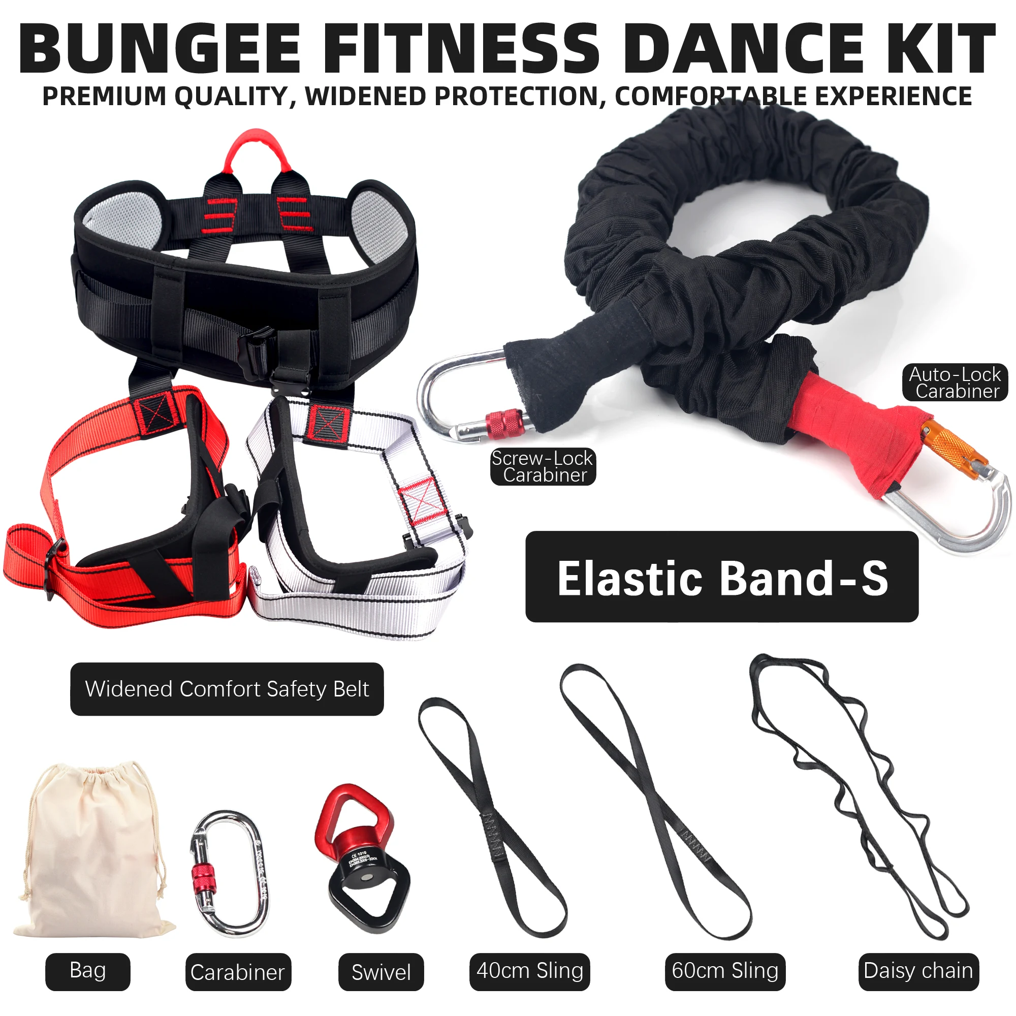 Yoga Bungee Fitness Set Gym Cord Kit Dance Rope Dance workout Resistance Exercise Latex Tube Equipment Pull Rope Training Bands