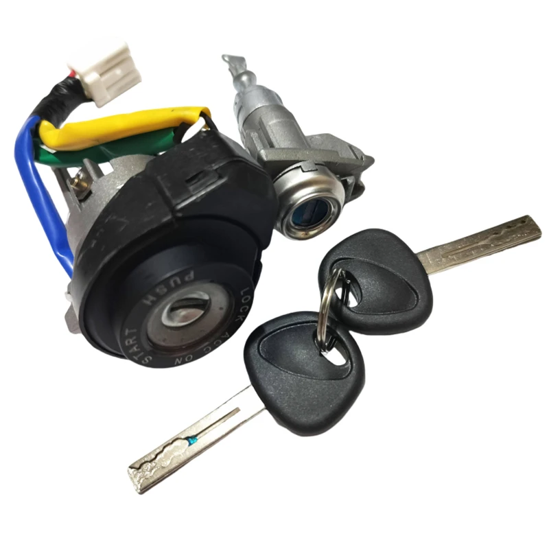 Full Car Lock Cylinder Set Ignition Switch Door Lock Barrel Kit For Kia 2011-2015 K5 Optima With 2Pcs Key
