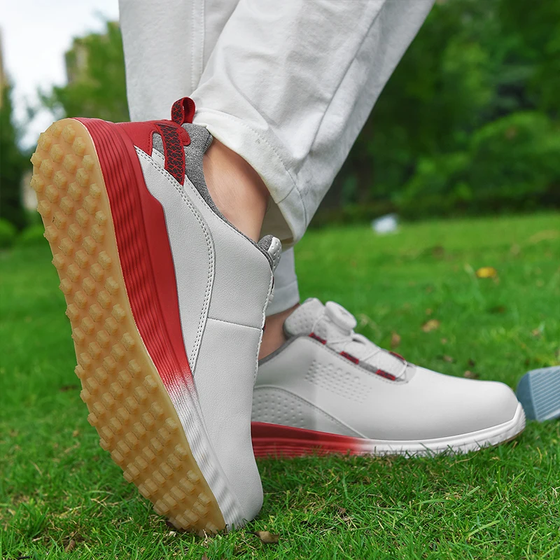 Golf Shoes Man Breathable Lightweight Luxury Golf Sneakers Outdoor Sports Walking Golfing Shoes Men Non-slip Athletic Footwear