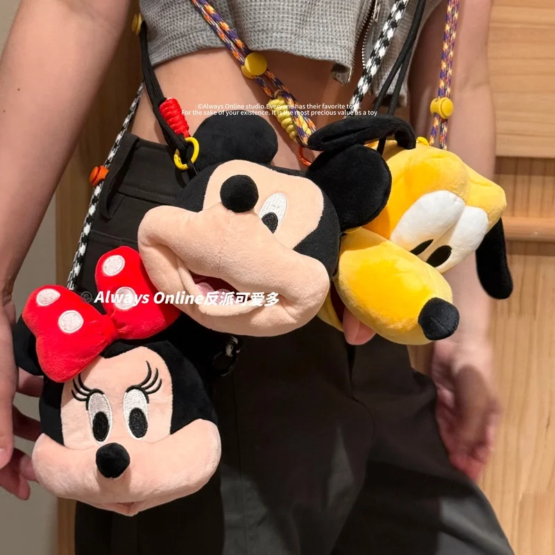 

Дисней мультфильм Микки и Минни портмоне Плутон брелок сумка кулон милая сумка-мессенджер кукла сумка подарок на день рождения