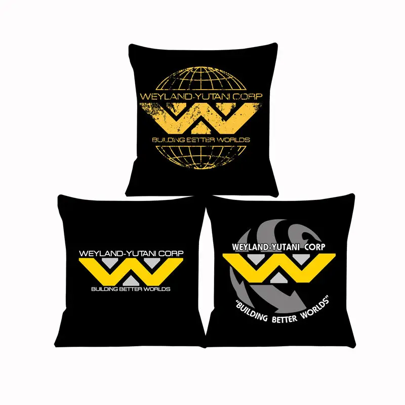 Cushion Cover for Sofa Weyland Yutani Corp Pillow Case Cover Seat Car Throw Pillowcase 45X45cm For Home Decorative SJ-592