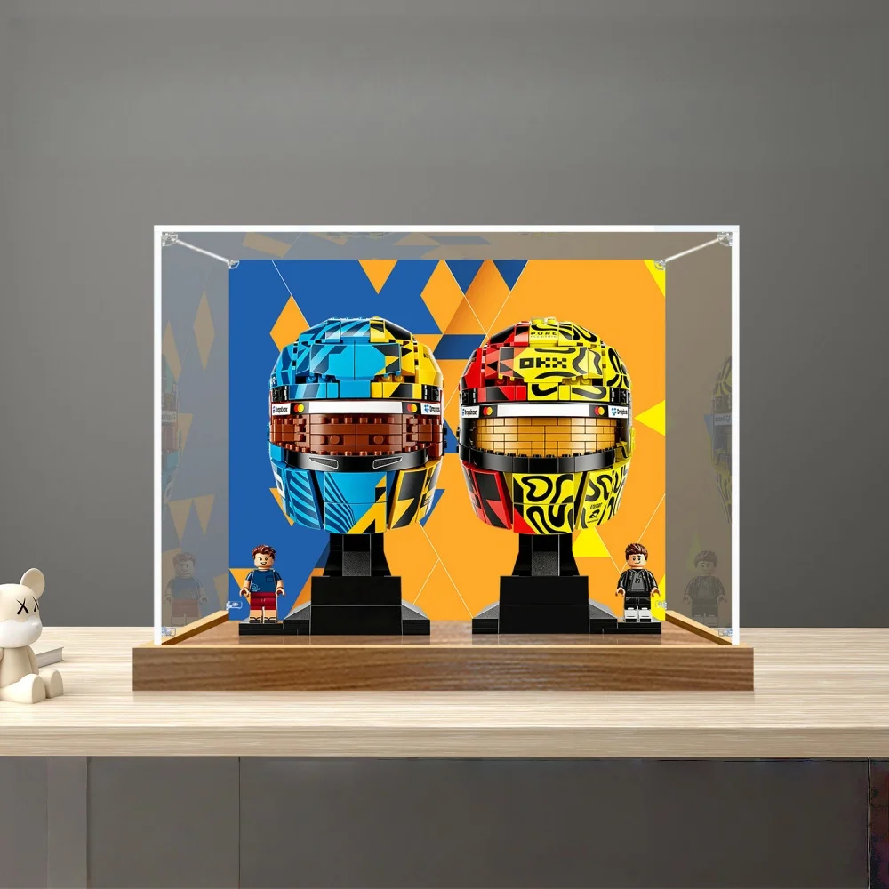 New 3mm Dustproof Display Box for lego 43023&43017 Helmet Model Display Case Storage Box Home Organizer(Lego Set not Included)