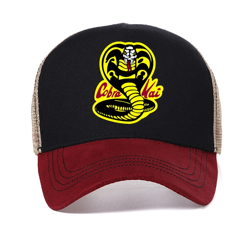 Thai Venomous Snake Cobra Kai men hat Eagle Fang Karate cobra kai baseball cap Movie Funny Summer mesh cool Snapback hats