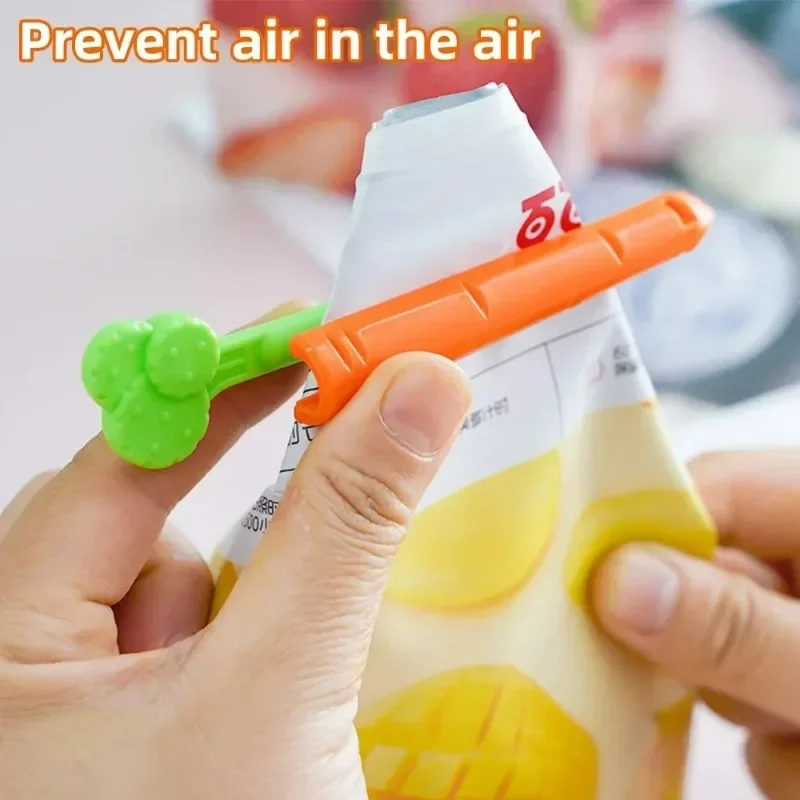 20/1PCS Reusable Food Sealing Clips Plastic Carrot Pocket Sealing Clamp Bread Bag Clips Kitchen Grain Vegetable Storage Tool