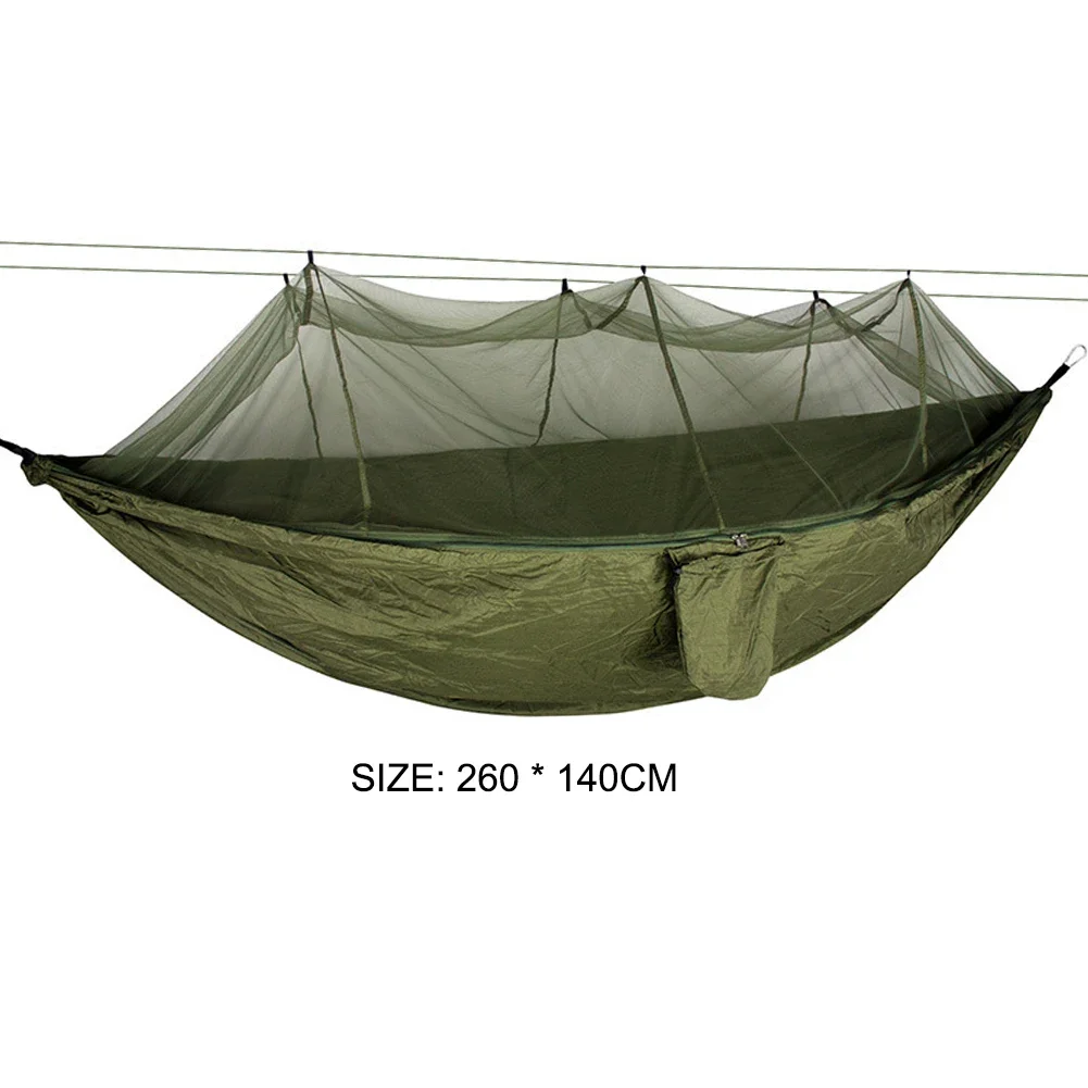 1/2Person Lightweight Camping Hammock Tent Awning Rain Fly Tarp Waterproof Mosquito Net Hammock Canopy 210T Nylon Hammocks