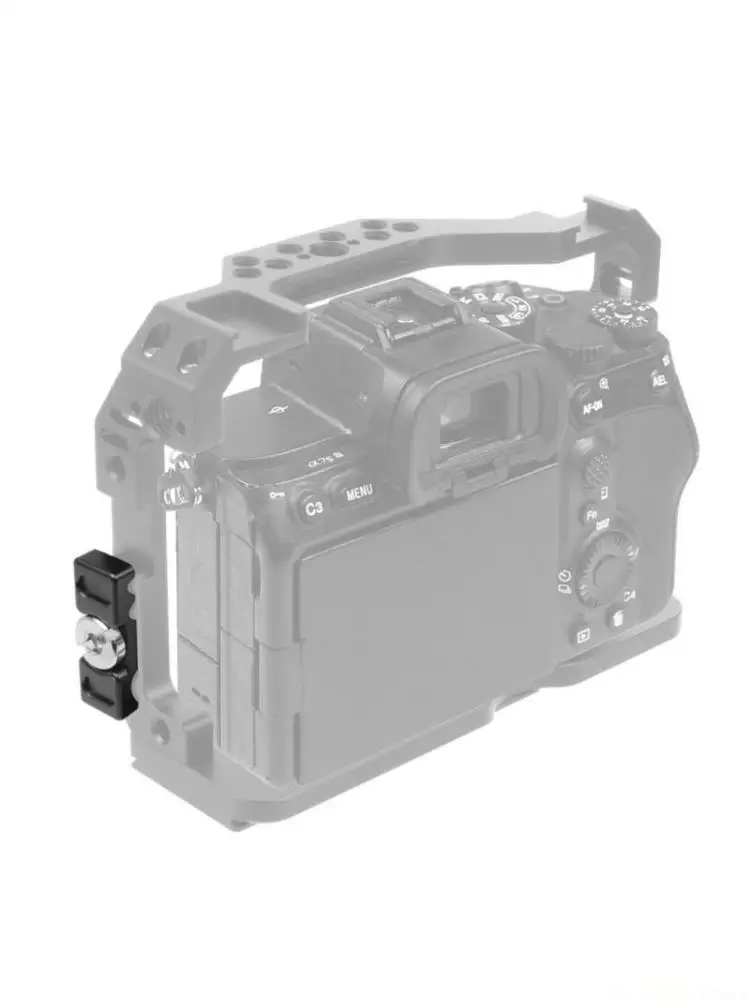 E56B Portable Aluminum Alloy Camera Cage Cable Clamp 1/4Inch Screw Interfaces for DSLR DXAC Cameras L Board Cable Manager