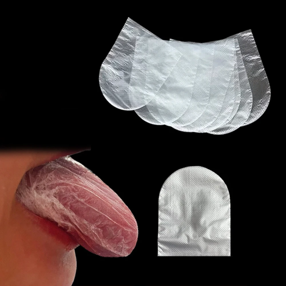 10-50pcs Disposable Tongue Covers Medicinal Oral Care Tongue Protectors Block Bitter Taste Avoidance Film for Adults Children