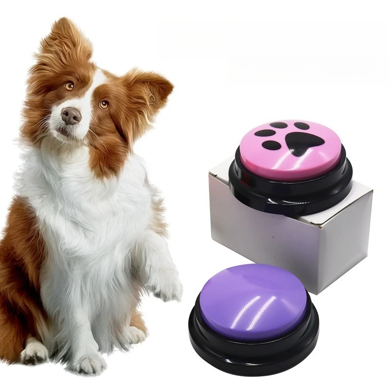 

Pet Communication Talking Button 30 Second Voice Recorder for Dog Training Funny Playback Gift Interactive Pet Supplies