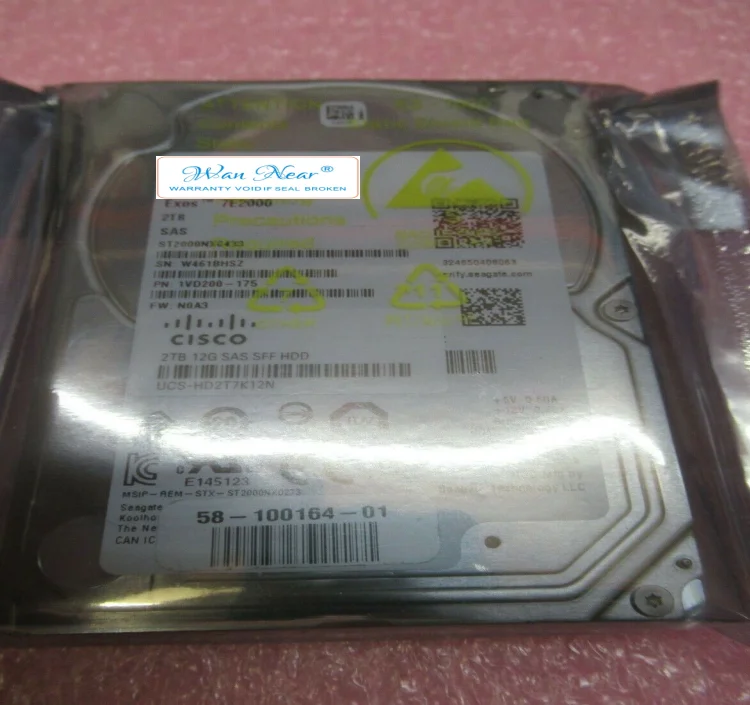 

For Seagate 2TB Enterprise Capacity 2.5" 7.2K SAS 12Gb/s ST2000NX0433 1VD200-175