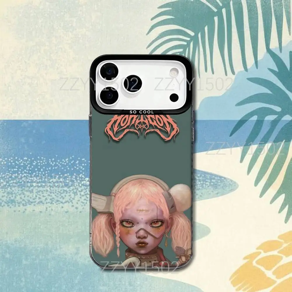 حافظة هاتف B-Bring Me The Bmth H-HorizonS لهاتف iPhone 17,16,15,14,13,12,X,8,Pro,Max,Plus,SE4,Air, Mini HD Black IMD Matte