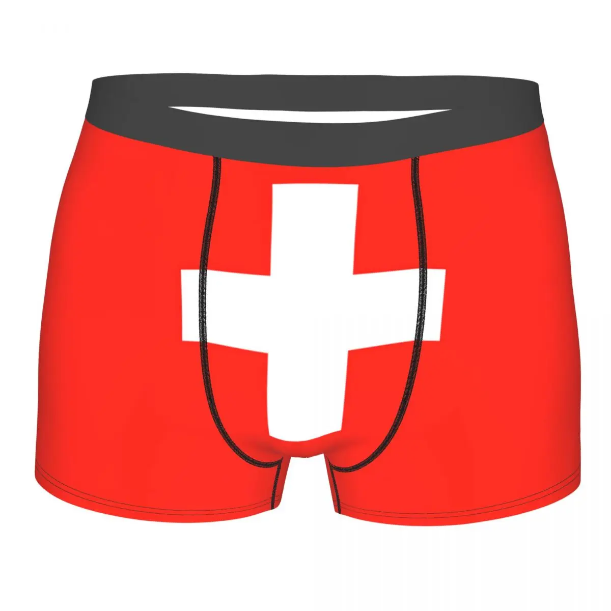 

Flag Of Switzerland Underpants Breathbale Panties Male Underwear Print Shorts Boxer Briefs