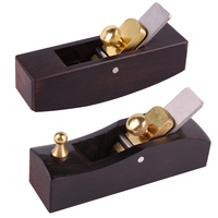 Mini Ebony Wood Planer Hand Tool Arc/Flat Bottom Wood Plane Tool Wood Trimming Plane for Woodworking Wooden Planing