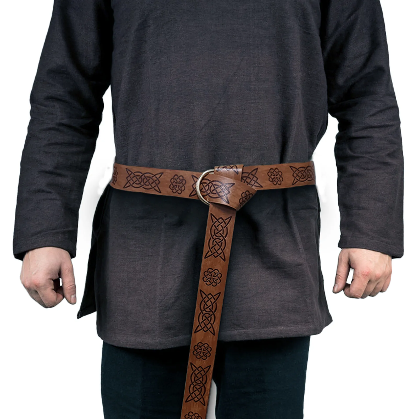 Thời Trung Cổ Celtic Đầu Vòng Đai Trang Phục Retro Phụ Kiện Nữ Nam Viking Cướp Biển Cosplay Da PU Cổ Điển Khóa Cho Halloween