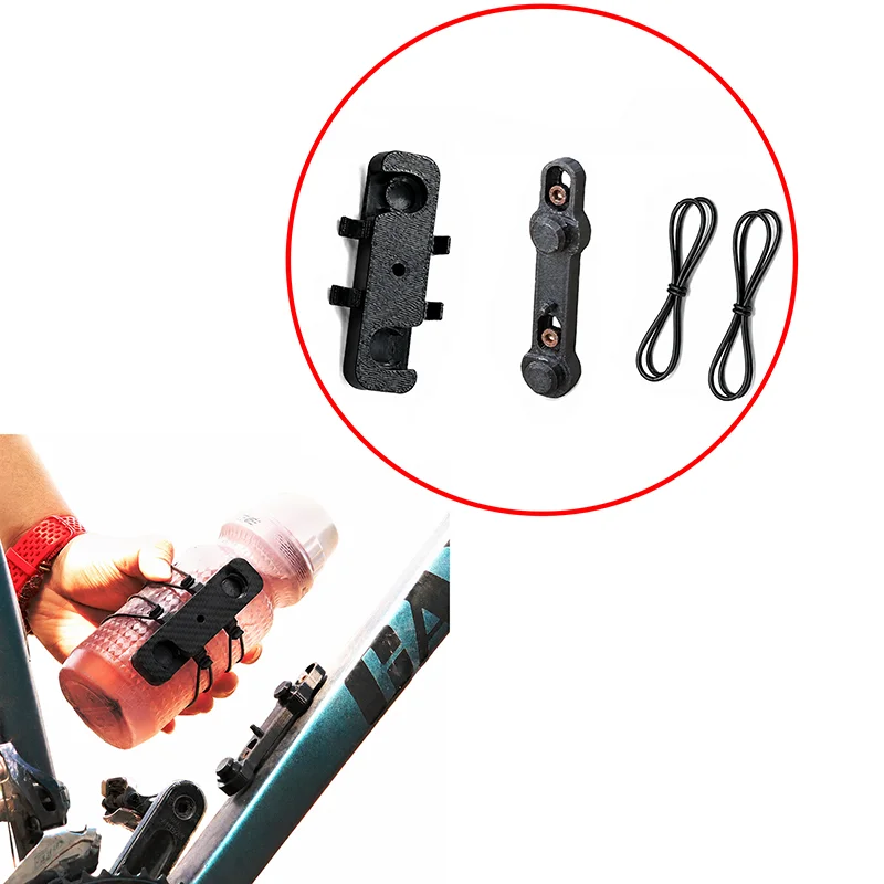 1Set Magnetic Quick Release Front Fork Rack Strap Water Bottle Cage Road MTB Gravel Bike No Drilling Bottle Holder Accessory