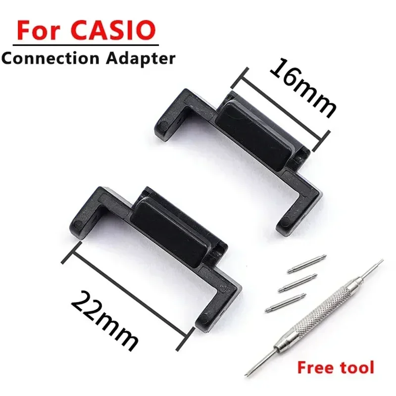 16mm Width Watch Strap Connector for Casio GA-110/DW-5600/DW-6900 Plastic Wristband Connection Adapter Replacement Accessories