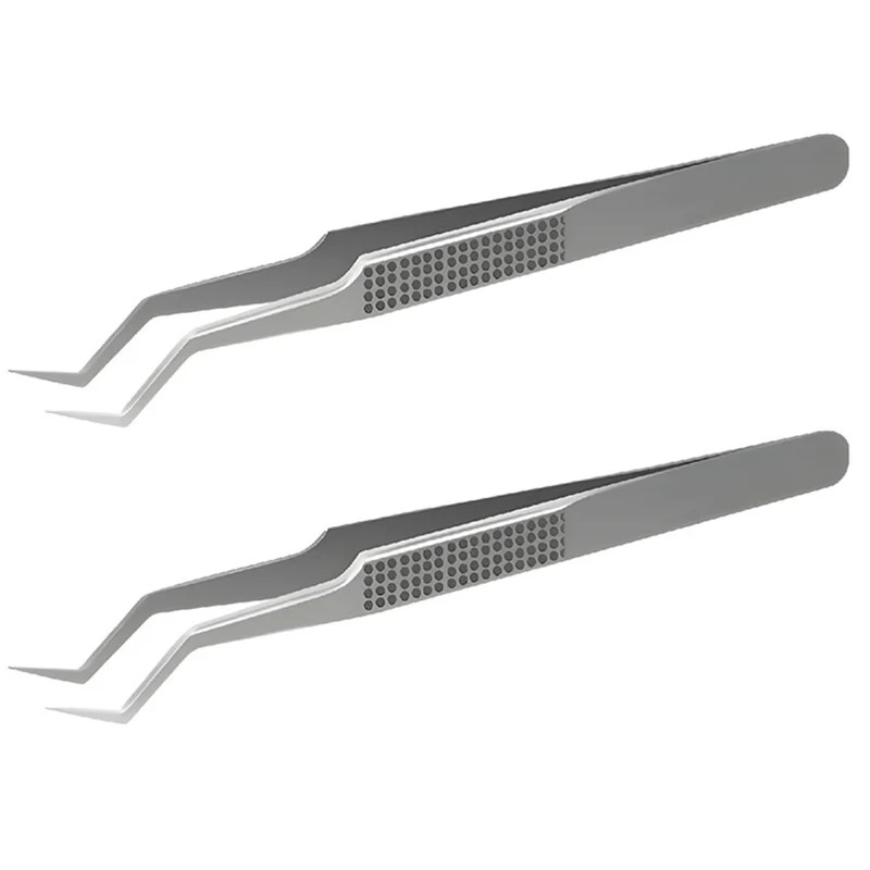 Pinzette in acciaio inossidabile ST-20 Chip di posizionamento a punta Parti di telefoni cellulari ad alta precisione Clip di riparazione Ciglia finte