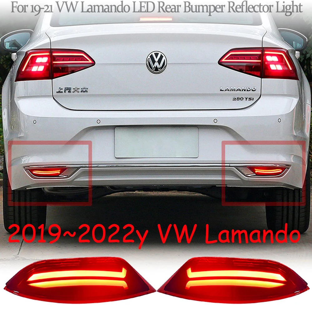 

car accessories bumper Lamando tail light for Volkswagen Lamand taillight Reflector 2019~2023 Taillamp for VW Lamando fog lamp