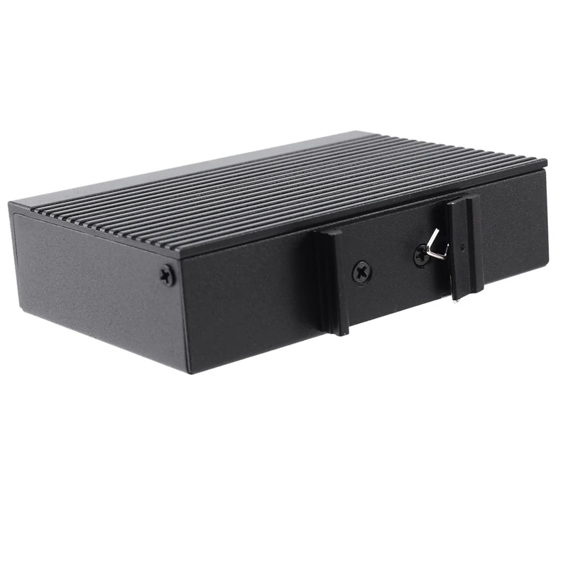 Populer-5-Port RJ45 10/100M Ethernet Desktop Switch HUB Jaringan Laptop DIN Jenis Rel