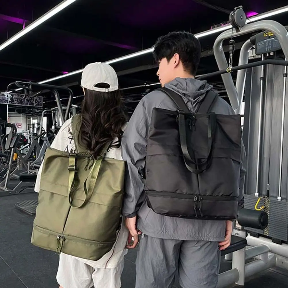 Zaino pieghevole in tessuto Oxford Borsa a tracolla fitness portatile impermeabile Borsa per studenti delle scuole di grande capacità Zaino da donna