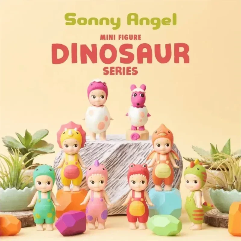 MINISO Sonny Angel Dinosaurier-Serie Blindbox, handgefertigte Modepuppe, handgefertigte Tischdekoration, Geburtstagsspielzeug, Geschenk