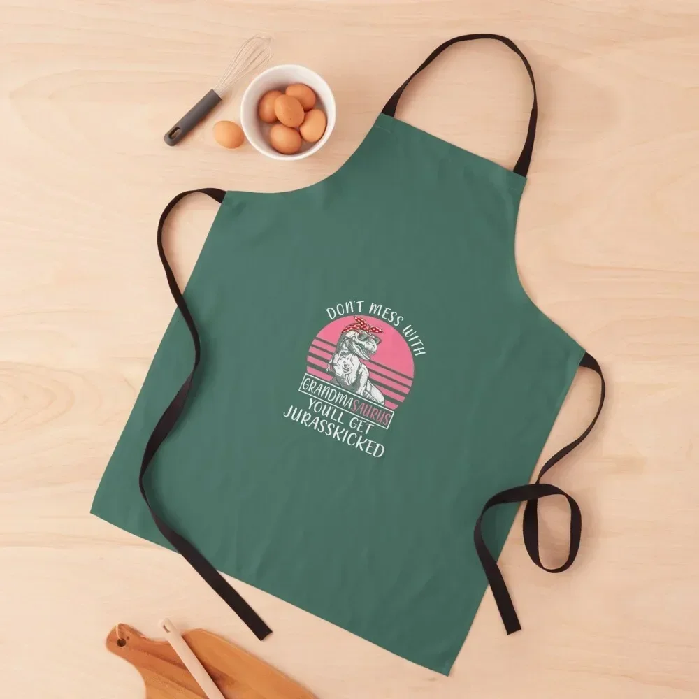 

Dont Mess With Grandmasaurus Youll Get Jurasskicked Mothers Apron Kitchenware Teacher Household Items Chef Accessories Apron