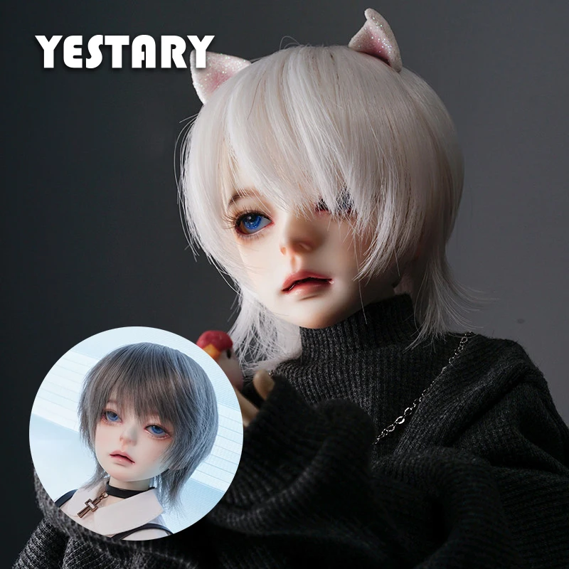 

YESTARY Doll Accessories BJD Wigs For 1/3 1/4 1/6 Dolls High Temperature Wire Wigs Mullet Head Wolf Tail Short Hair Japan Styles