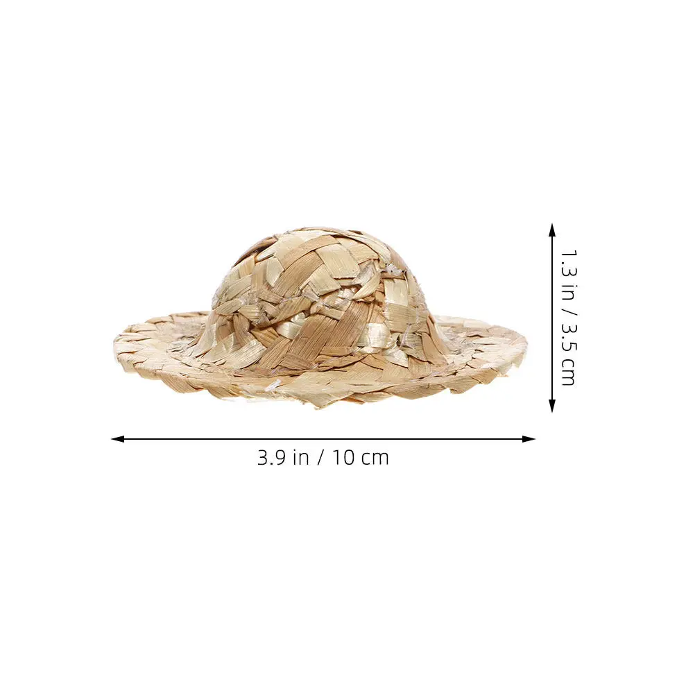 12 Gorros Tejidos en Miniatura, Sombreros Pequeños y Ligeros para Mini Figuras, Suministros Creativos para Manualidades, Accesorios para Fotos, Pequeño Artículo Decorativo