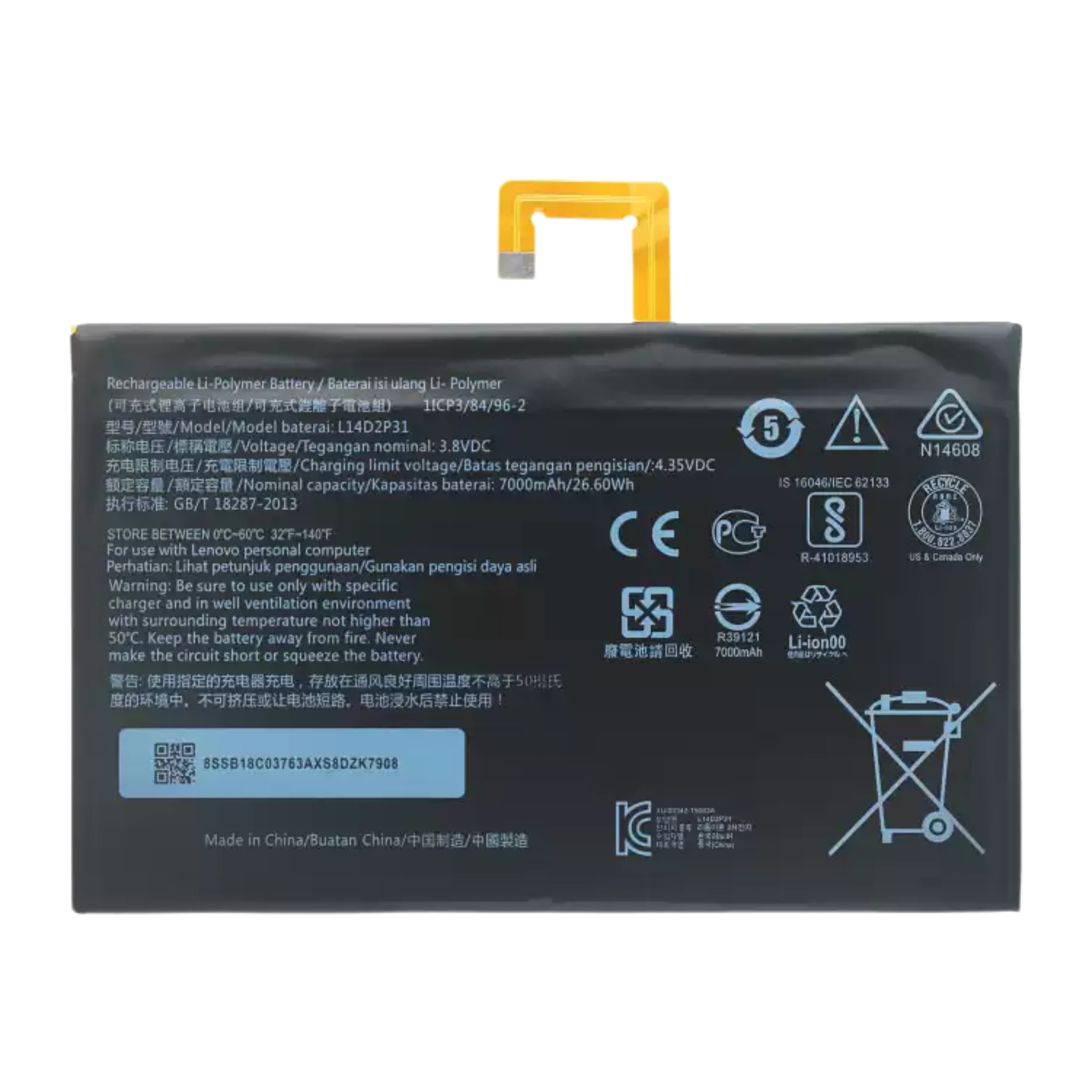 For L14D2P31 Tab 2 X30M F A10-70F/LC TB3-X70F