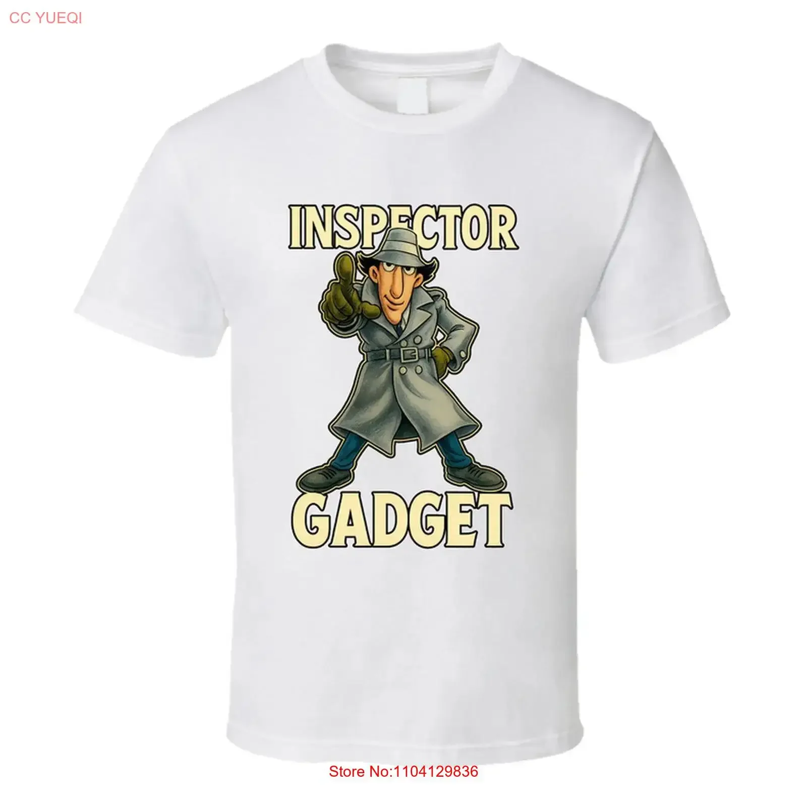 Inspector Gadget Cartoon Series Caricature Fan T Shirt vintage Washed Casual Breathable Soft homme Stretched Unisex graphic