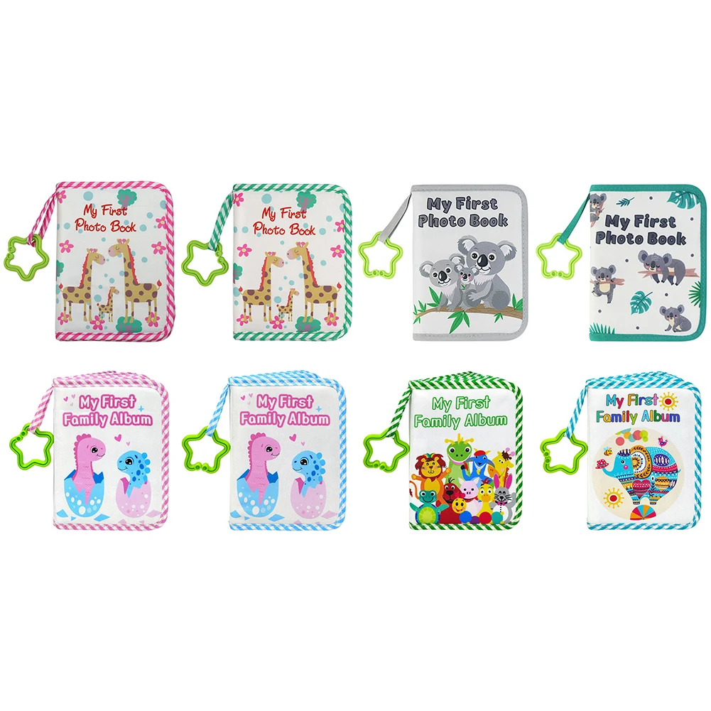 ベビーフォトアルバム ソフトクロス幼児用フォトブック 赤ちゃんの思い出ブック かわいいフォトアルバム 家族新生児用 シャワーパーティーの記念品