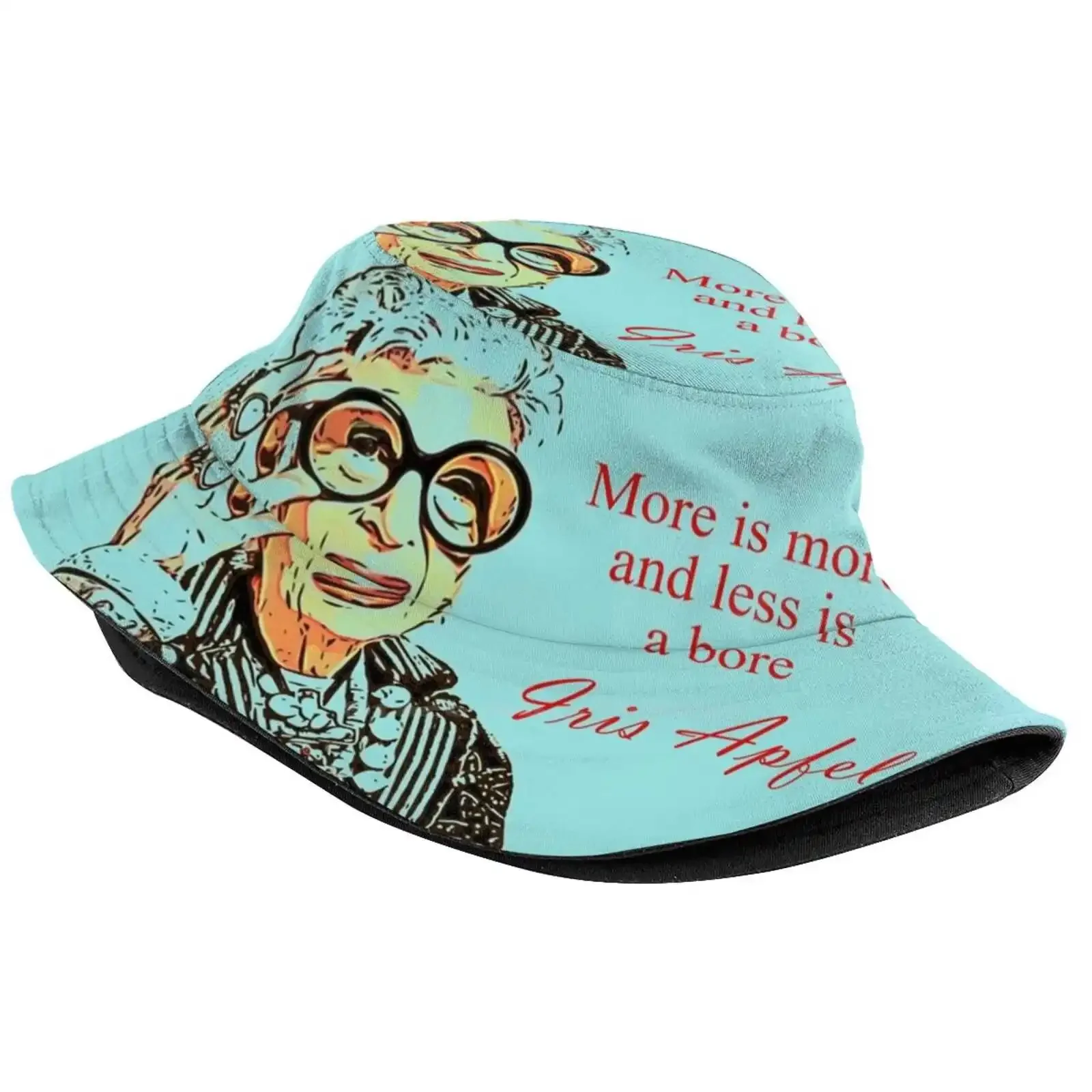 Iris Apfel , More Is More And Less Is A Bore Uv Protection Foldable Bucket Hats Women Men Iris Apfel Style Fashion Old