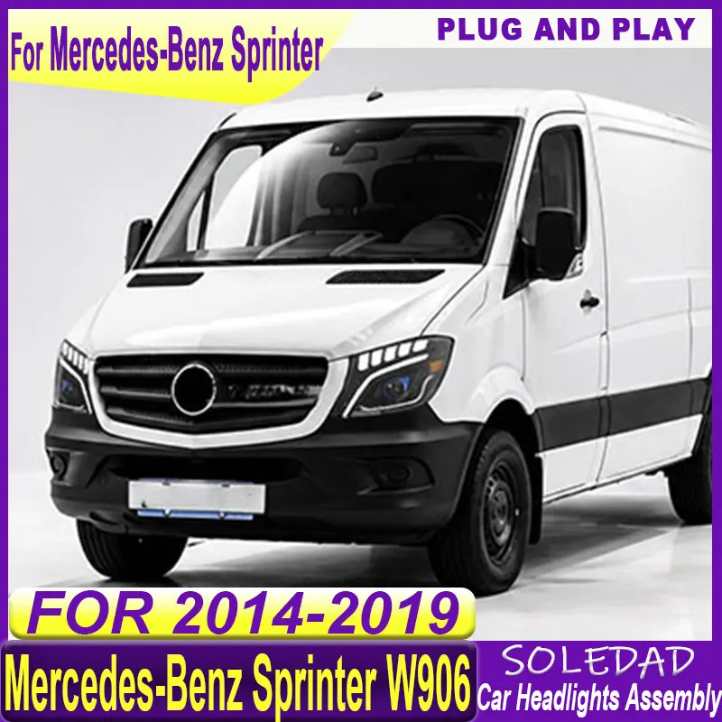 Car Headlight For Mercedes-Benz Sprinter w906 Headlight 2014-2018 Upgrade Modified to New DRL Dynamic Turn Signal LED Headlight