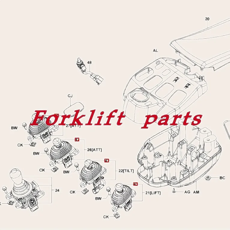 Forklift Operating Handle Dust Cover for 7FD 8FD 8FG 8FB15-30 67811-11320-71