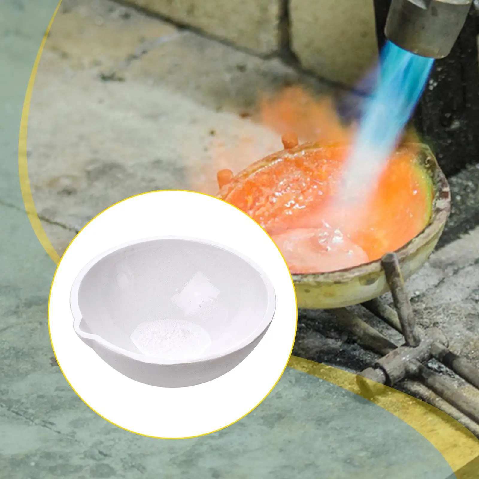 

Heat Resistant Ceramic Melting Crucible Bowl for Casting Metals Jewelry Making Gold Silver Copper Furnace Pot and Tools
