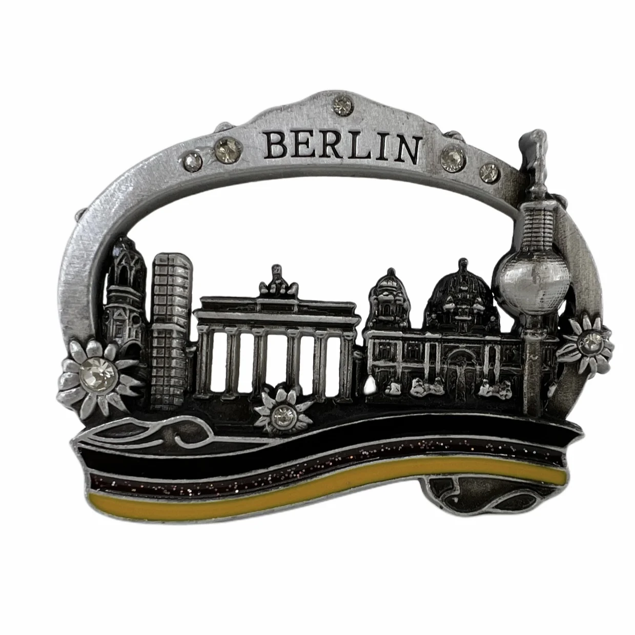 

Germany Berlin Fridge Magnets Alloy Travel Memorial Magnetic Refrigerator Stickers Gift Room Decoration Collectio