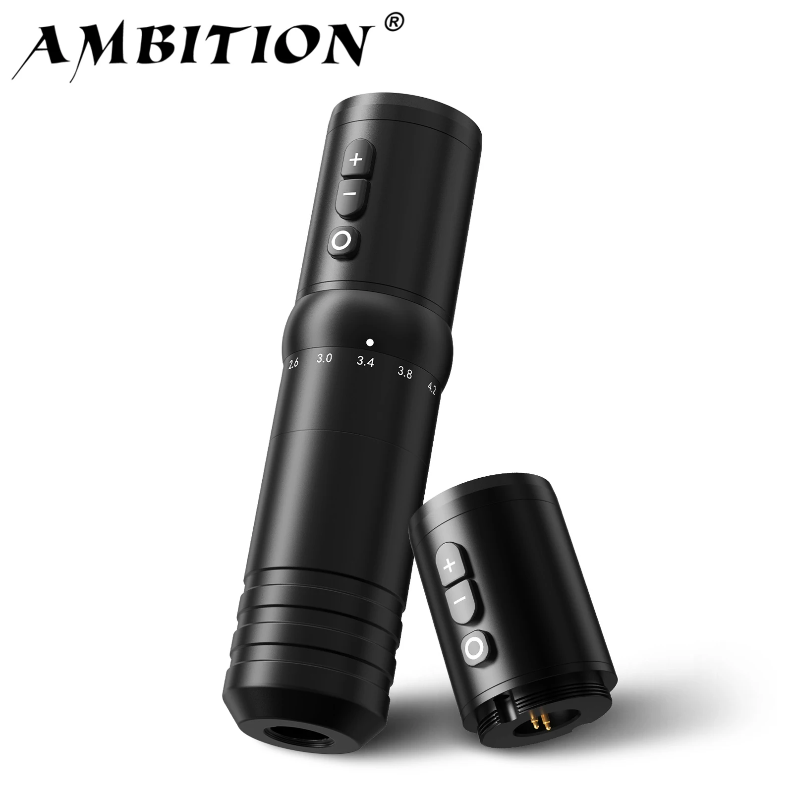 

Ambition Flash, регулируемый ход 2,0-4,2 мм, 7 типов, беспроводная тату-машинка, емкость 2000 мАч, аккумуляторная ручка для принадлежностей для татуировщиков