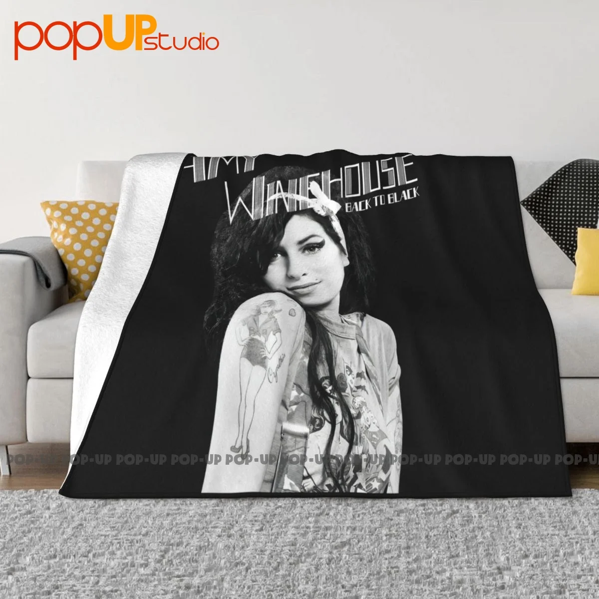 Punk Rock Band Amy Winehouse Blanket Casual New Style High-Grade Bedding Throws Decorative Sofa